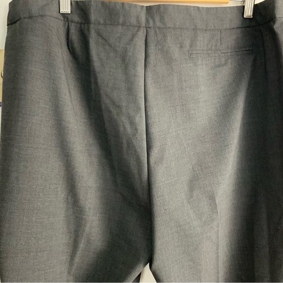 NWT Script Brand Wool Straight Leg Dark Grey Trouser Pants, Size 18 - Picture 6 of 6